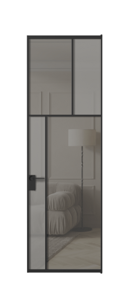 Дверь межкомнатная Mosaic АЛПЛ041.22 Алюминий Черный Сатинированное серое стекло, триплекс, 6 мм + Прозрачное серое стекло, триплекс Без короба чер Цена 150790 Стоимость комплекта двери включает:
1. Полотно (600/650/700/750/800/850/900/950*2000-2400 мм).
2. Короб
3. Комплект фурнитуры (2 торцевые петли и магнитный замок с ответной планкой). Фабрика дверей Волховец 8 (800) 551 43 19 Межкомнатная дверь Mosaic АЛПЛ041.22 Алюминий Черный Сатинированное серое стекло, триплекс, 6 мм + Прозрачное серое стекло, триплекс Цена 150790 ₽ | Volhovec