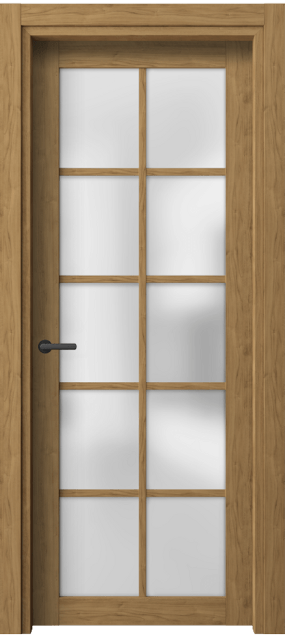 Межкомнатная дверь Neo 2106 Грецкий орех Сатинированное стекло Цена 36399 ₽ | Volhovec