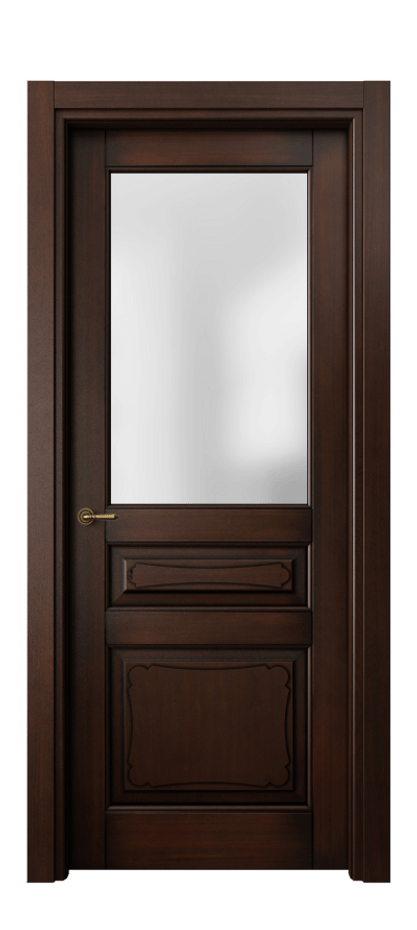 Межкомнатная дверь Toscana Elegante 6324 Бук тёмный с патиной Сатинированное стекло Цена 111199 ₽ | Volhovec