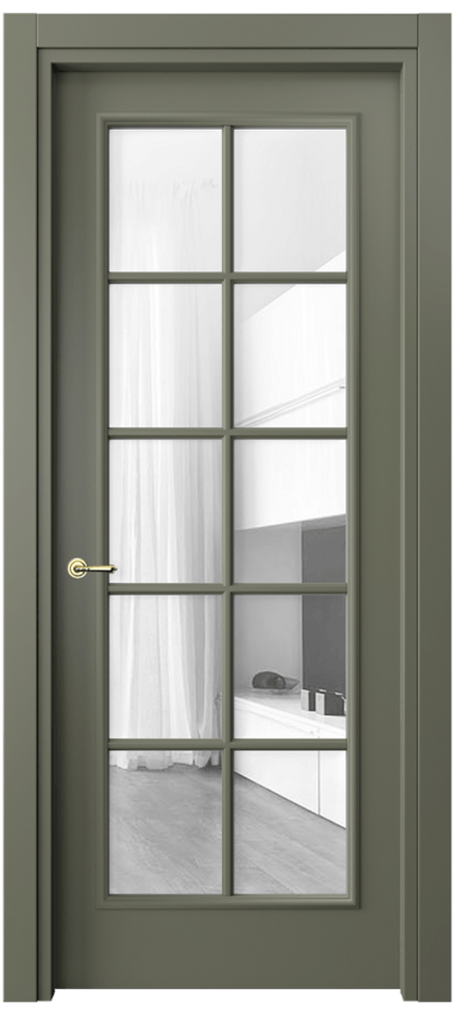 Дверь межкомнатная Paris 8102 Матовый оливковый тёмный Прозрачное стекло Гладкий наличник МОТ Цена 76020 ₽ Наличники уже входят в базовый комплект. Фабрика дверей Волховец 8 (800) 551 43 19 Межкомнатная дверь Paris 8102 Матовый оливковый тёмный Прозрачное стекло Цена 76020 ₽| Volhovec