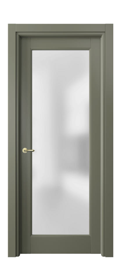 Межкомнатная дверь Тоскана Литера 6300 Бук оливковый тёмный Сатинированное стекло Цена 94599 ₽ | Volhovec