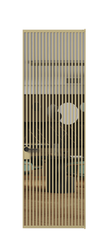 Алюминиевая дверь АЛПЛ040.06  Прозрачное стекло "Кристал Вижн", калёное Цена 229930  | Volhovec