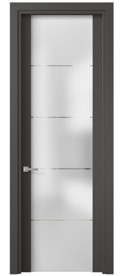 Дверь межкомнатная Planum 4114 ПЭТ графитовый Сатинированное стекло с гравировкой «КВАДРО», триплекс Гладкий наличник ПЭГФ Цена 37799 ₽ Наличники уже входят в базовый комплект. Фабрика дверей Волховец 8 (800) 551 43 19 Межкомнатная дверь Planum 4114 ПЭТ графитовый Сатинированное стекло с гравировкой «КВАДРО», триплекс Цена 37799 ₽ | Volhovec