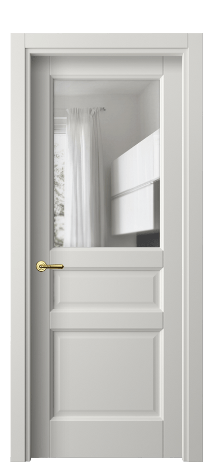 Межкомнатная дверь Galant 1432 Матовый серый Прозрачное стекло Цена 49199 ₽ | Volhovec