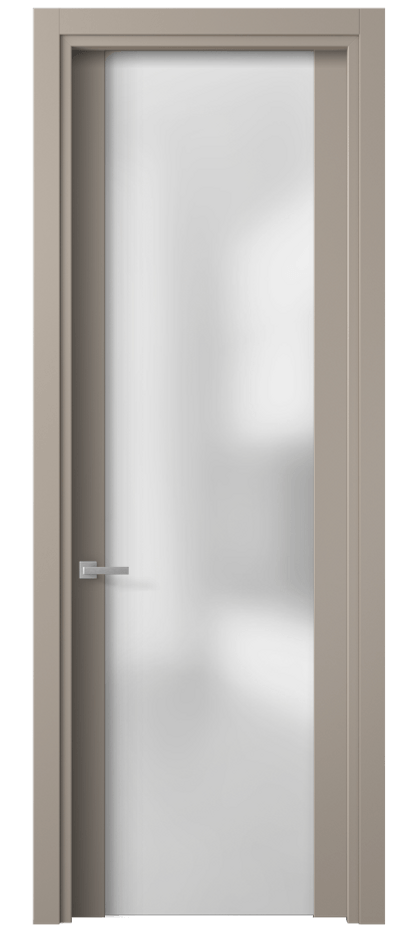 Межкомнатная дверь Planum 4114 Матовый бисквитный Сатинированное стекло Цена 55699 ₽ | Volhovec