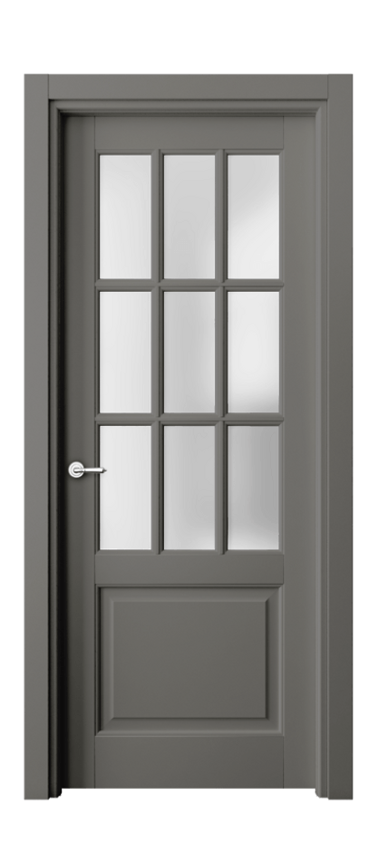 Межкомнатная дверь Toscana Grigliato 6312 Бук классический серый Сатинированное стекло Цена 107599 ₽ | Volhovec