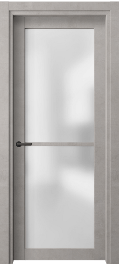Межкомнатная дверь Нео 2108 Леон серебро Сатинированное стекло Цена 38379 ₽ | Volhovec