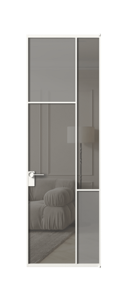 Дверь межкомнатная Мозаик АЛПЛ041.10 Алюминий Белый Сатинированное серое стекло, триплекс, 6 мм + Прозрачное серое стекло, триплекс Без короба бел Цена 160070 Стоимость комплекта двери включает: 1. Полотно (600/650/700/750/800/850/900/950*2000-2400 мм).
2. Короб
3. Комплект фурнитуры (2 торцевые петли и магнитный замок с ответной планкой). Фабрика дверей Волховец 8 (800) 551 43 19 Межкомнатная дверь Мозаик АЛПЛ041.10 Алюминий Белый Сатинированное серое стекло, триплекс, 6 мм + Прозрачное серое стекло, триплекс Цена 160070 ₽ | Volhovec