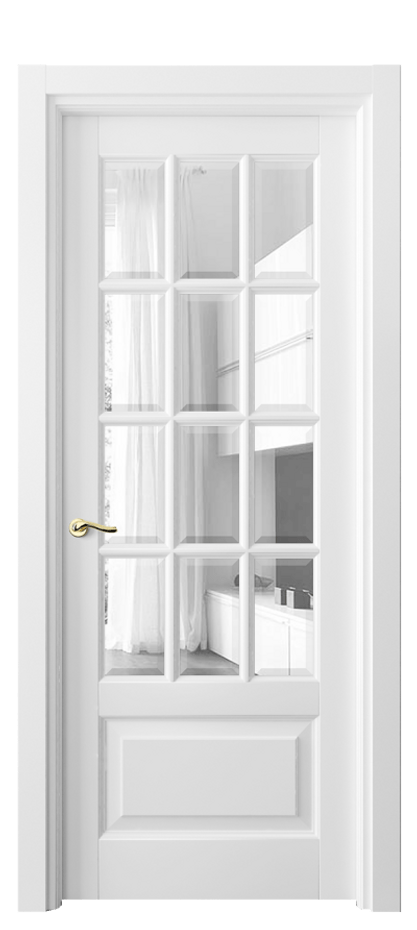 Дверь межкомнатная Lignum 0728 Бук белоснежный Прозрачное стекло с фацетом Гладкий наличник ББЛ Цена 115799 ₽ Наличники уже входят в базовый комплект. Фабрика дверей Волховец 8 (800) 551 43 19 Межкомнатная дверь Lignum 0728 Бук белоснежный Прозрачное стекло с фацетом Цена 115799 ₽ | Volhovec