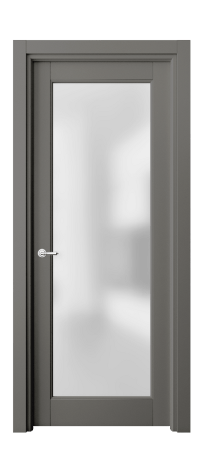 Межкомнатная дверь Toscana Rombo 6300 Бук классический серый Сатинированное стекло Цена 89099 ₽ | Volhovec