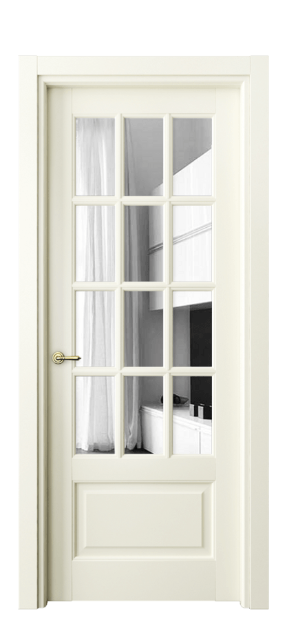 Межкомнатная дверь Toscana Grigliato 6313 Бук молочно-белый Двустороннее зеркало, триплекс Цена 110599 ₽ | Volhovec