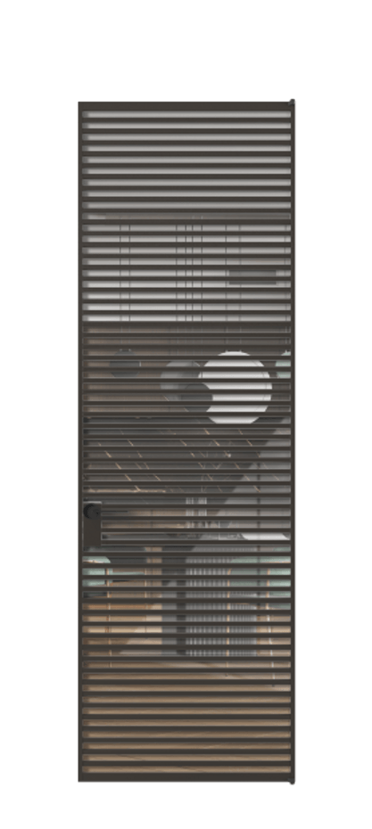 Алюминиевая дверь АЛПЛ040.07 Алюминий антрацит Рефлективное прозрачное стекло "Stopsol", калёное. Без короба ААН Цена 225390 Стоимость комплекта двери включает:
1. Полотно (600/650/700/750/800/850/900/950*2000-2400 мм).
2. Короб
3. Комплект фурнитуры (2 торцевые петли и магнитный замок с ответной планкой). Фабрика дверей Волховец 8 (800) 551 43 19 Алюминиевая дверь АЛПЛ040.07 Алюминий антрацит Рефлективное прозрачное стекло "Stopsol", калёное Цена 225390 | Volhovec