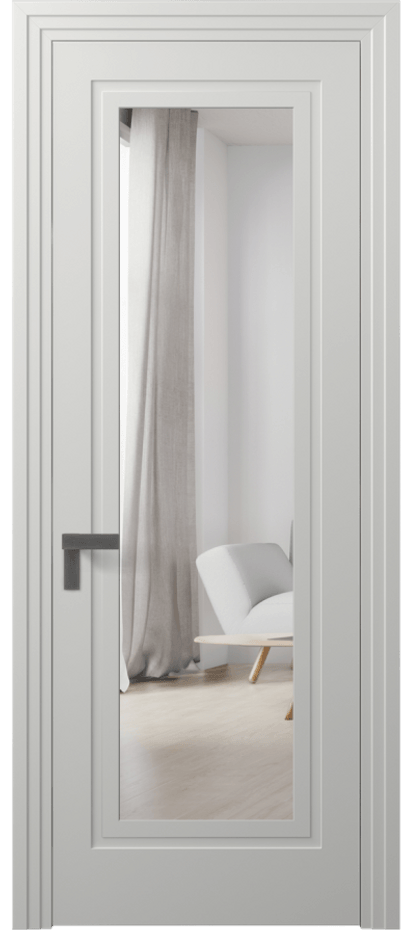 Дверь межкомнатная Rocca 8303 Матовый светло-серый Двустороннее зеркало, триплекс Каскадный компланарный наличник МССР Цена 77899 ₽ Наличники уже входят в базовый комплект. Фабрика дверей Волховец 8 (800) 551 43 19 Межкомнатная дверь Rocca 8303 Матовый светло-серый Двустороннее зеркало, триплекс Цена 77899 ₽ | Volhovec