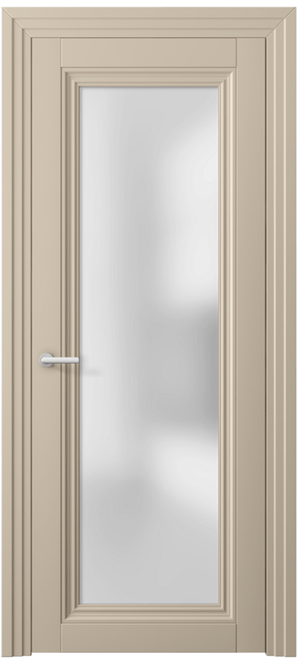 Межкомнатная дверь Centro 2502 ПЭТ светло-бежевый Сатинированное стекло Цена 44199 ₽ | Volhovec