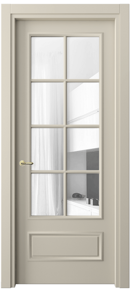 Дверь межкомнатная Paris 8112 Матовый бежево-серый Прозрачное стекло Гладкий наличник МБСР Цена 64779 ₽ Наличники уже входят в базовый комплект. Фабрика дверей Волховец 8 (800) 551 43 19 Межкомнатная дверь Paris 8112 Матовый бежево-серый Прозрачное стекло Цена 64779 ₽| Volhovec