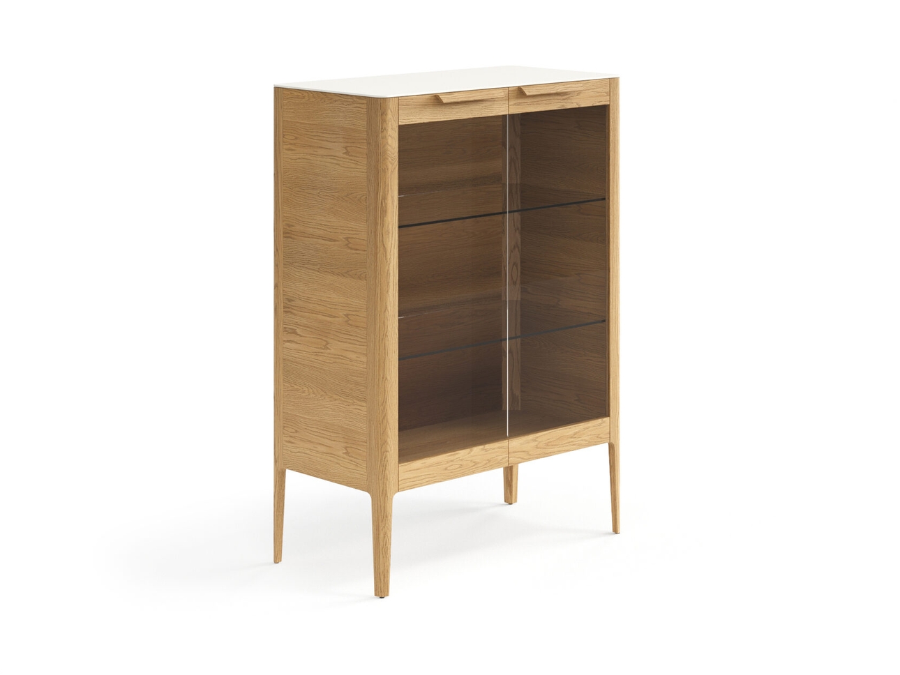 Витрина Piega дуб пшеничный матовый