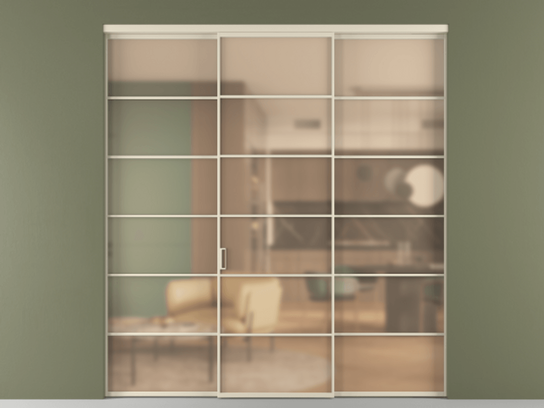 Перегородка Формато внутри проёма 3 створки АЛПР 040.04 Алюминий бежево-серый Сатинированное оранжевое стекло, триплекс. Цена 267260 ₽ 1. Полотно 3 шт. (800/2100 мм)
2. Комплект установки раздвижной системы
3. Базовый комплект фурнитуры
4.Ручка Рондо. Фабрика дверей Волховец 8 (800) 551 43 19 Перегородка Формато внутри проёма 3 створки АЛПР 040.04 Алюминий бежево-серый Сатинированное оранжевое стекло, триплекс Цена 267260 ₽ | Volhovec