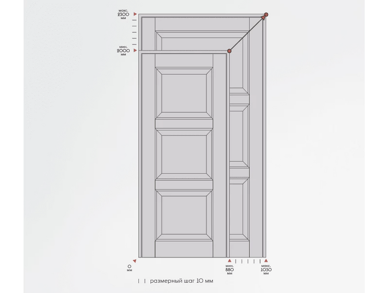 Высота дверей спб. Высота дверного проема межкомнатной двери 2300. Волховец межкомнатные двери Размеры проема. Высота проема для двери 2300мм. Межкомнатные двери высота проема 2300 мм.