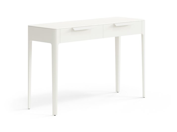 Мебель Консоль Piega 2 ящика. Цвет Матовый молочно-белый. Материал Гладкая эмаль. Коллекция Консоль Piega 2 ящика. Фото. Мебель Консоль Piega 2 ящика. Цвет Матовый молочно-белый. Материал Гладкая эмаль. Коллекция Консоль Piega 2 ящика. Картинка.