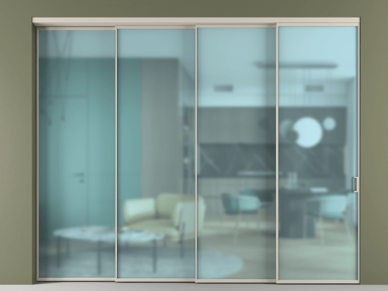 Алюминевая перегородка АЛПР 040.01_АСБЖ_САТ ГОЛ_new. Цвет Алюминий светло-бежевый. Материал Алюминий в эмали. Коллекция Перегородка Формато внутри проёма 4 створки с синхронным механизмом. Фото. Алюминевая перегородка АЛПР 040.01_АСБЖ_САТ ГОЛ_new. Цвет Алюминий светло-бежевый. Материал Алюминий в эмали. Коллекция Перегородка Формато внутри проёма 4 створки с синхронным механизмом. Картинка.