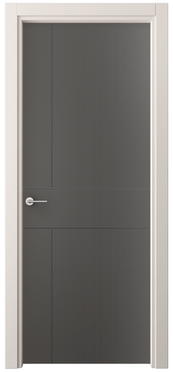 Дверь межкомнатная 4209 ПЭГФ. Цвет ПЭТ графитовый. Материал ПЭТ. Коллекция Freedom. Картинка.