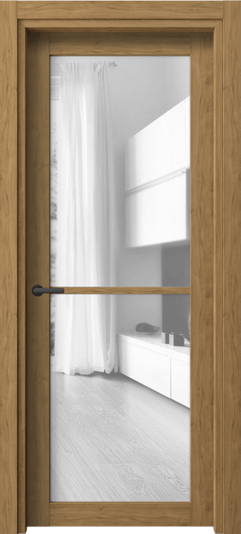 Дверь межкомнатная 2108 ГОР ПРОЗ. Цвет Грецкий орех. Материал Ламинатин. Коллекция Нео. Картинка.