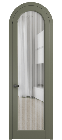 Дверь межкомнатная 6814 МОТ MORU. Цвет Матовый оливковый тёмный. Материал Гладкая эмаль. Коллекция Palazzo. Картинка.