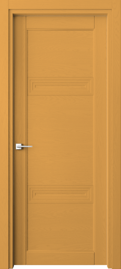 Дверь межкомнатная 6111 Пастельно-жёлтый RAL 1034. Цвет RAL Пастельно-жёлтый RAL 1034. Материал Массив дуба эмаль. Коллекция Ego. Картинка.