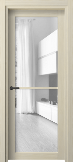 Дверь межкомнатная 2108 МОЯ ПРОЗ. Цвет Молочный ясень. Материал Сиплекс ламинатин. Коллекция Нео. Картинка.