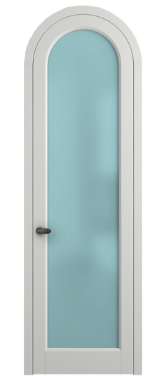 Дверь межкомнатная 6814 МССР САТ ГОЛ. Цвет Матовый светло-серый. Материал Гладкая эмаль. Коллекция Palazzo. Картинка.