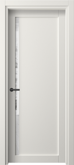 Дверь межкомнатная 2110 ПЭБЛ ПРОЗ. Цвет ПЭТ белоснежный. Материал ПЭТ. Коллекция Нео. Картинка.