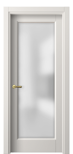 Дверь межкомнатная 1402 МПБЛ САТ. Цвет Матовый пудровый белый. Материал Гладкая эмаль. Коллекция Галант. Картинка.