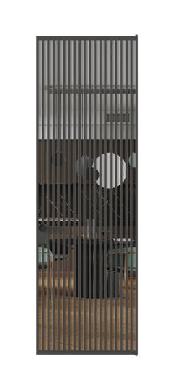 Дверь межкомнатная АЛПЛ040.06 ГР Графитовый Crystalvision. Цвет . Материал Алюминий металлик. Коллекция Формато. Картинка.