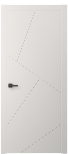 Дверь межкомнатная 8058 МПБЛ. Цвет Матовый пудровый белый. Материал Гладкая эмаль. Коллекция Линия. Картинка.