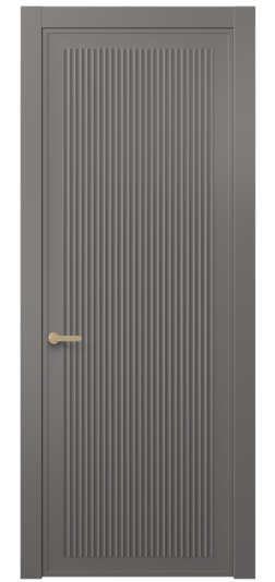Дверь межкомнатная 8642 МКЛС . Цвет Матовый классический серый. Материал Гладкая эмаль. Коллекция Alba. Картинка.