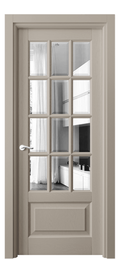 Дверь межкомнатная 0728 ДБСК ЗЕР-Ф. Цвет Дуб бисквитный. Материал Массив дуба эмаль. Коллекция Лигнум. Картинка.