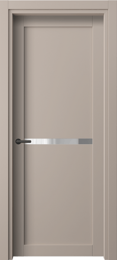Дверь межкомнатная 2112 ПЭСК ПРОЗ. Цвет ПЭТ серо-коричневый . Материал ПЭТ. Коллекция Нео. Картинка.