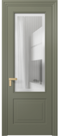 Межкомнатная дверь 8352 МОТ Сатин с гравировкой Rocca. Цвет Матовый оливковый тёмный. Материал Гладкая эмаль. Коллекция Rocca. Фото. Дверь межкомнатная 8352 МОТ Сатин с гравировкой Rocca. Цвет Матовый оливковый тёмный. Материал Гладкая эмаль. Коллекция Rocca. Картинка.
