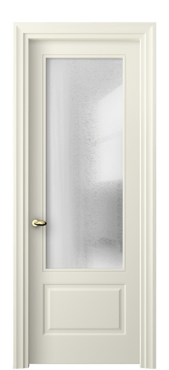 Дверь межкомнатная 8542 ММБ ЛЕД. Цвет Матовый молочно-белый. Материал Гладкая эмаль. Коллекция Эссе. Картинка.