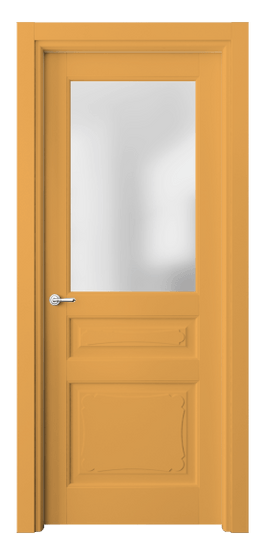 Дверь межкомнатная 6324 Пастельно-жёлтый RAL 1034. Цвет RAL Пастельно-жёлтый RAL 1034. Материал Массив бука эмаль. Коллекция Тоскана Элегантэ. Картинка.