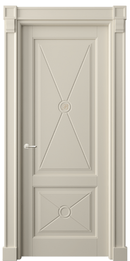 Дверь межкомнатная 6363 ББСР. Цвет Бук бежево-серый. Материал Массив бука эмаль. Коллекция Toscana Litera. Картинка.