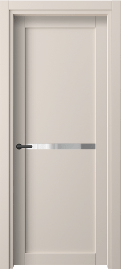 Дверь межкомнатная 2112 ПЭПБ ПРОЗ. Цвет ПЭТ пудровый бежевый. Материал ПЭТ. Коллекция Нео. Картинка.
