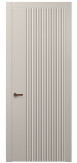 Дверь межкомнатная 8643 МСБЖ . Цвет Матовый светло-бежевый. Материал Гладкая эмаль. Коллекция Alba. Картинка.
