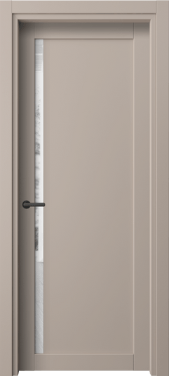 Дверь межкомнатная 2110 ПЭСК ПРОЗ. Цвет ПЭТ серо-коричневый . Материал ПЭТ. Коллекция Нео. Картинка.