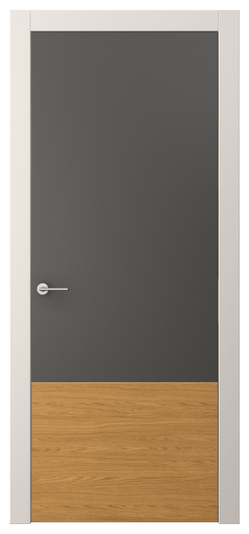 Дверь межкомнатная АКП 4229 ПЭГФ. Цвет ПЭТ графитовый. Материал ПЭТ. Коллекция Фридом. Картинка.