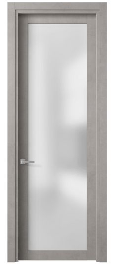 Дверь межкомнатная 2102 ЛСЕ САТ. Цвет Леон серебро. Материал Технофойл Ламинатин. Коллекция Планум. Картинка.