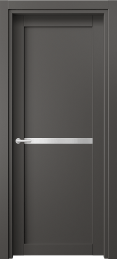 Дверь межкомнатная 2112 ПЭГФ САТ. Цвет ПЭТ графитовый. Материал ПЭТ. Коллекция Нео. Картинка.