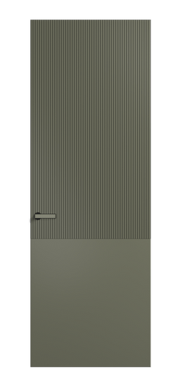 Дверь межкомнатная ПУ 8205 МОТ Матовый оливковый тёмный. Цвет Матовый оливковый тёмный. Материал Гладкая эмаль. Коллекция Velvet. Картинка.