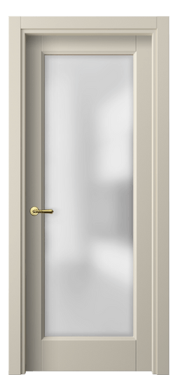 Дверь межкомнатная 1402 МБСР САТ. Цвет Матовый бежево-серый. Материал Гладкая эмаль. Коллекция Галант. Картинка.