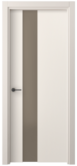 Дверь межкомнатная 4224 ПЭКБ БР САТ. Цвет ПЭТ кремово-белый. Материал ПЭТ. Коллекция Фридом. Картинка.